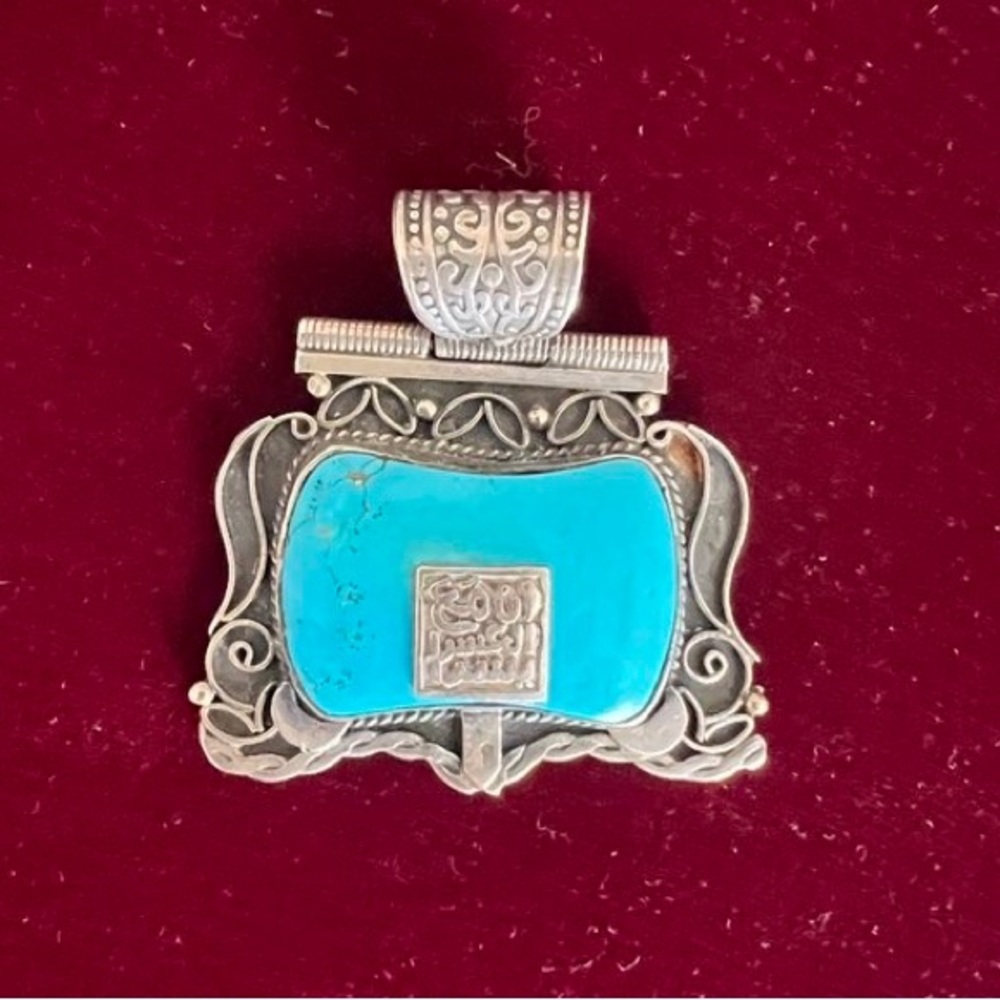 Silver and Turquoise Pendant
